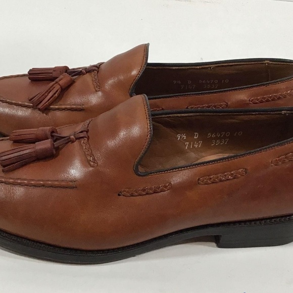 Men’s Allen Edmonds Pembrook Chili Leather Tassel Loafers Size 9.5D main image 6